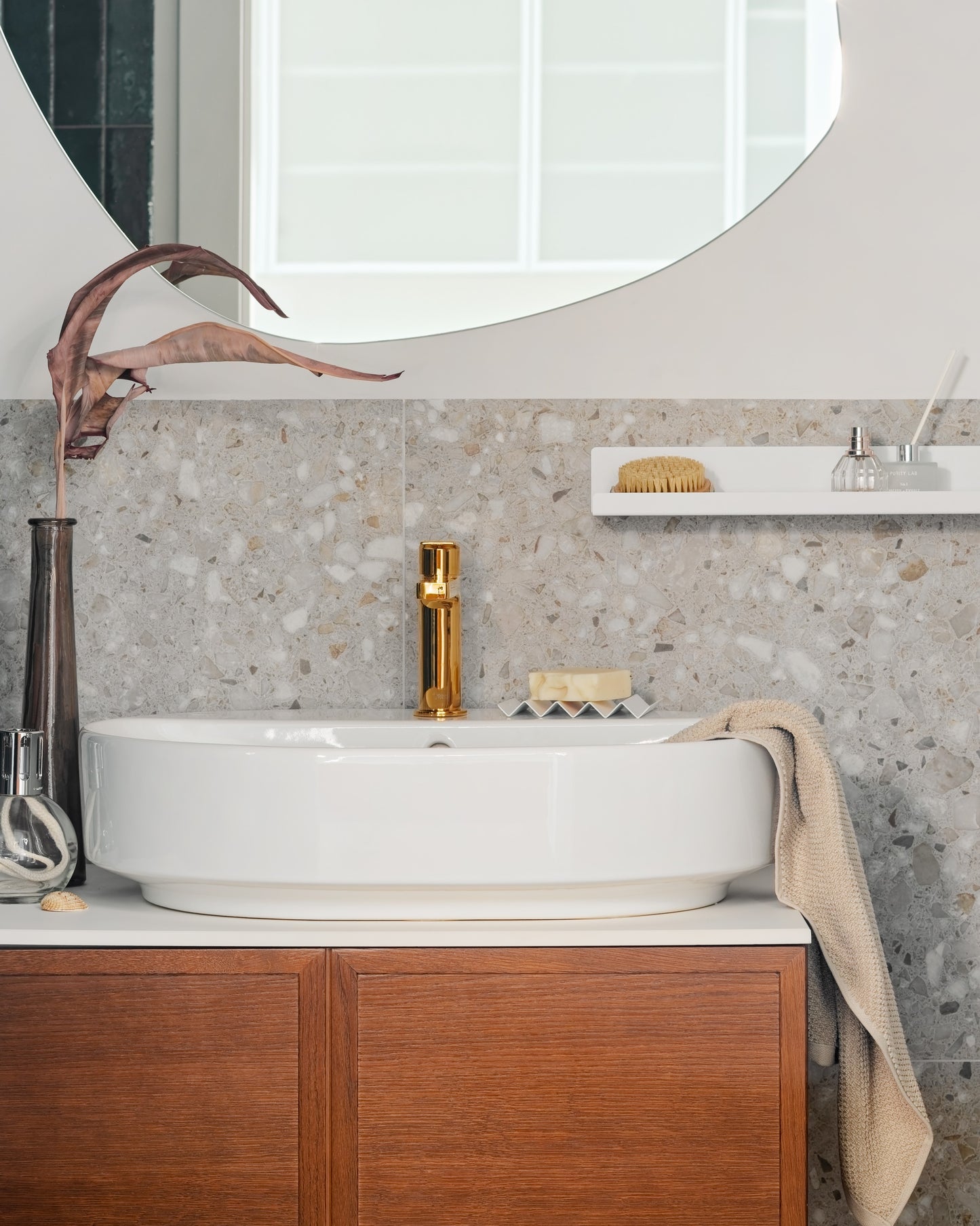 Weiße VIW Seifenschale