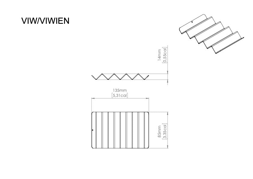 Weißer Schwammorganizer VIWIEN
