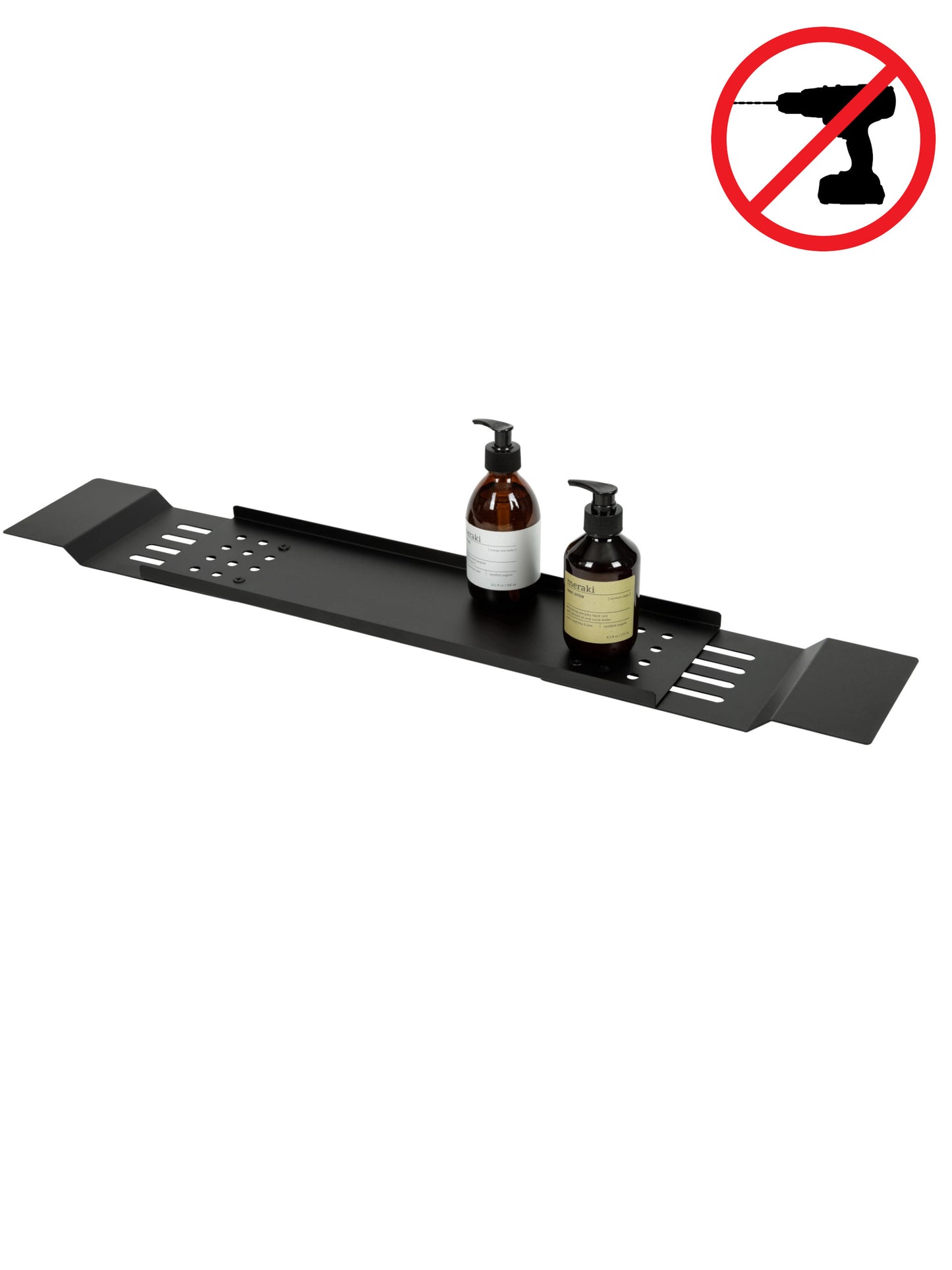 Weiße AMMOS Badewannenablage