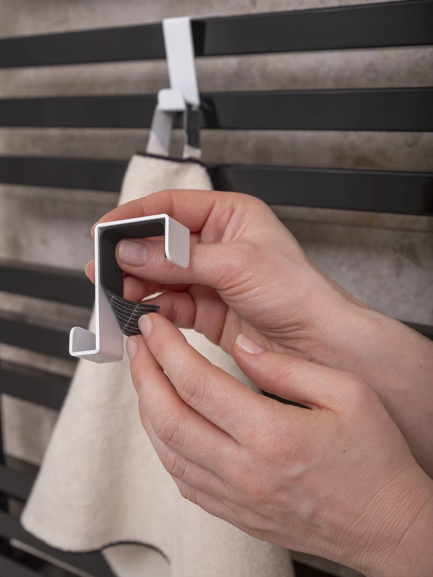 Weißer RUGI Heizkörperhaken (2er-Set)