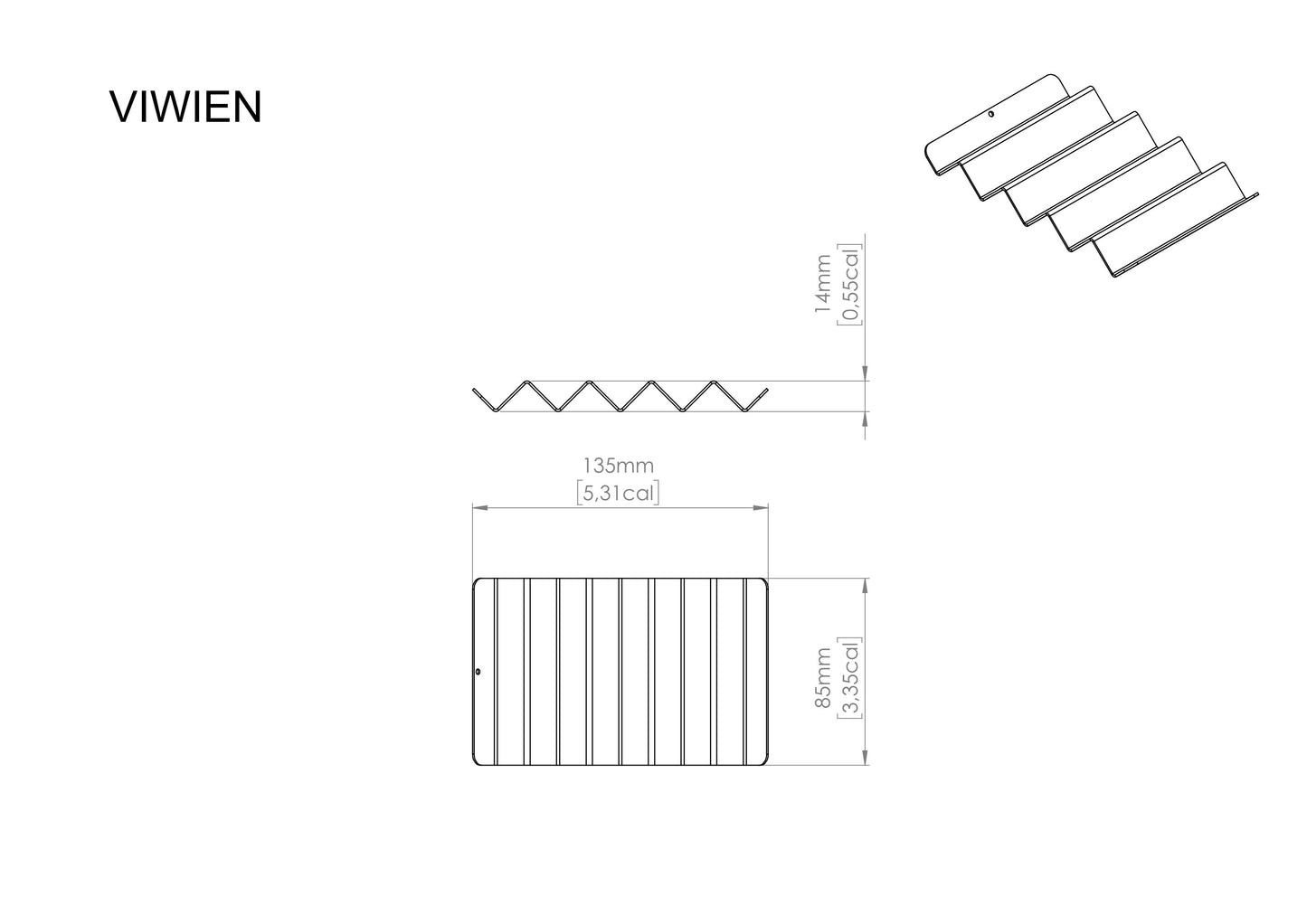 Schwarze VIW Seifenschale