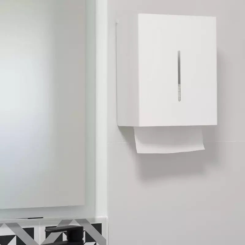 Weißer DERBO Papierhandtuchspender
