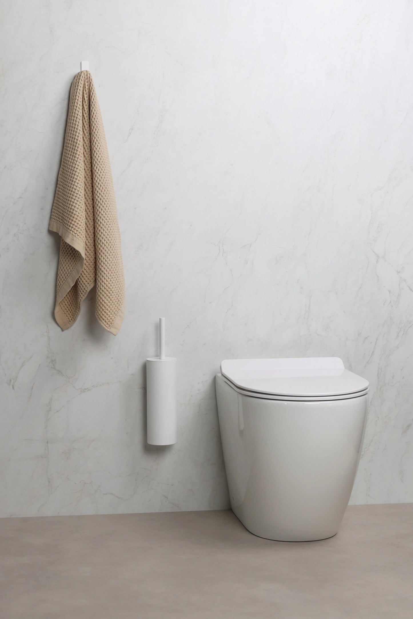 Weiße Toilettenbürste EQULA