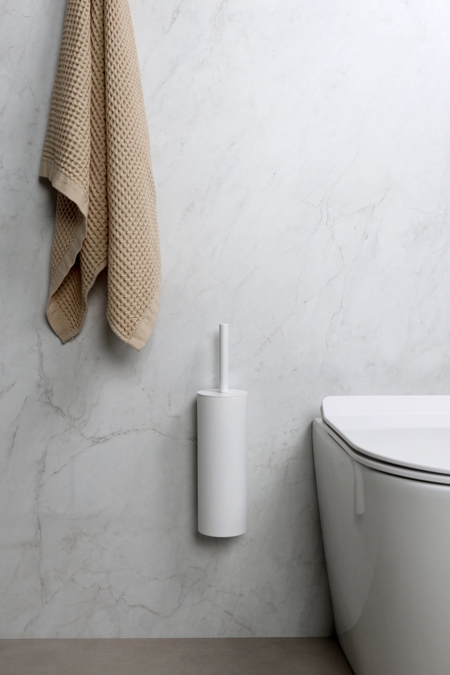 Weiße Toilettenbürste EQULA