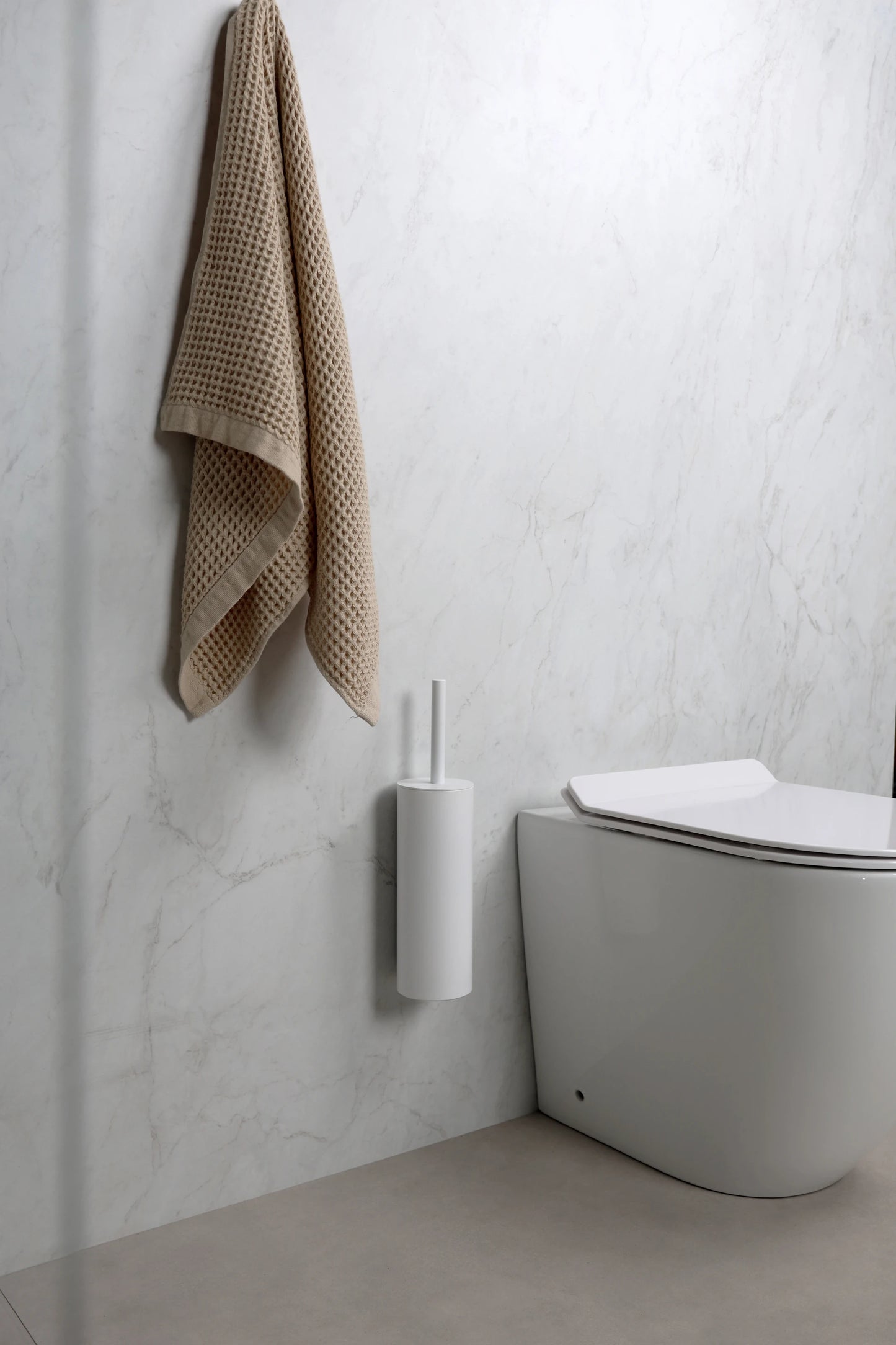 Weiße Toilettenbürste EQULA