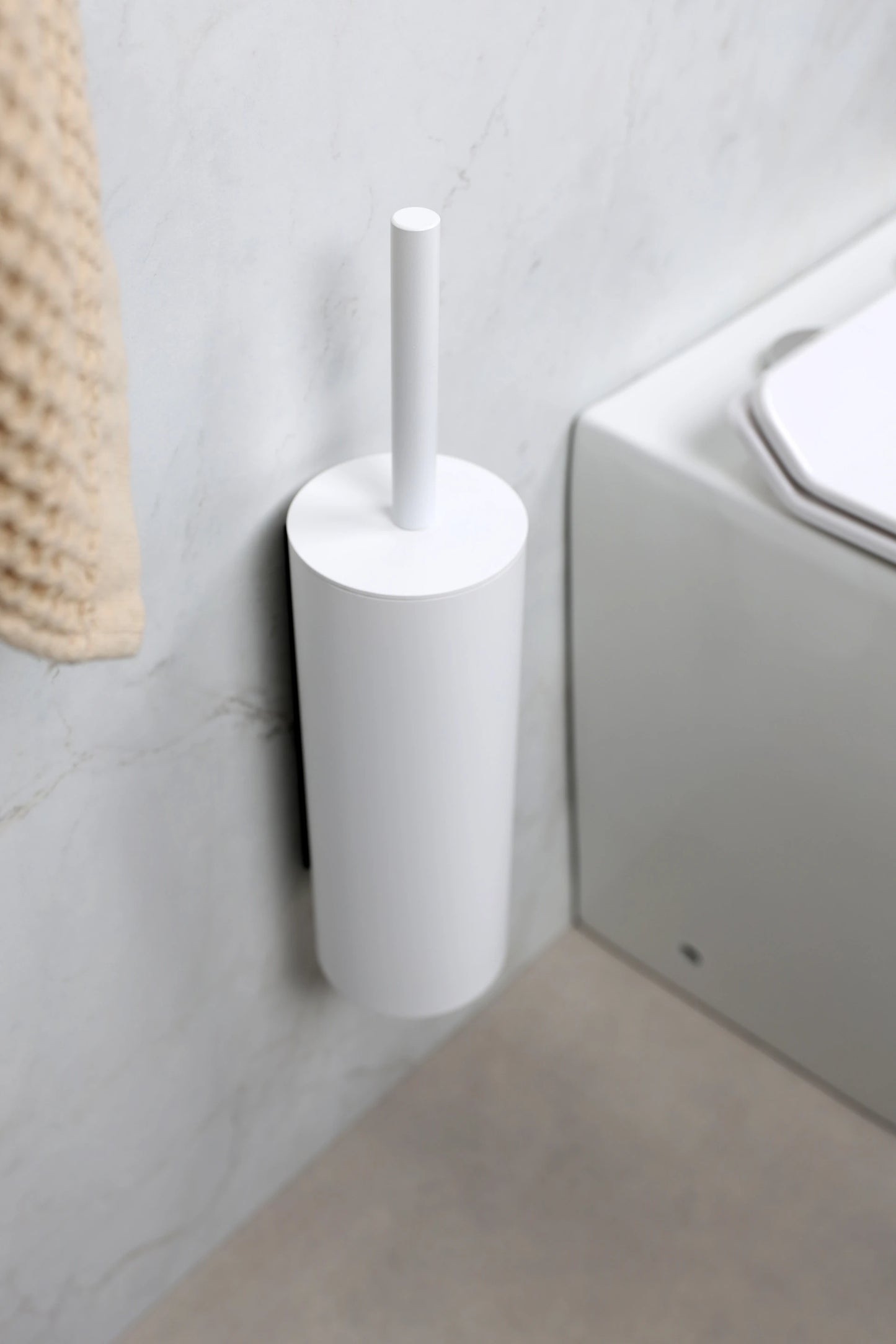 Weiße Toilettenbürste EQULA