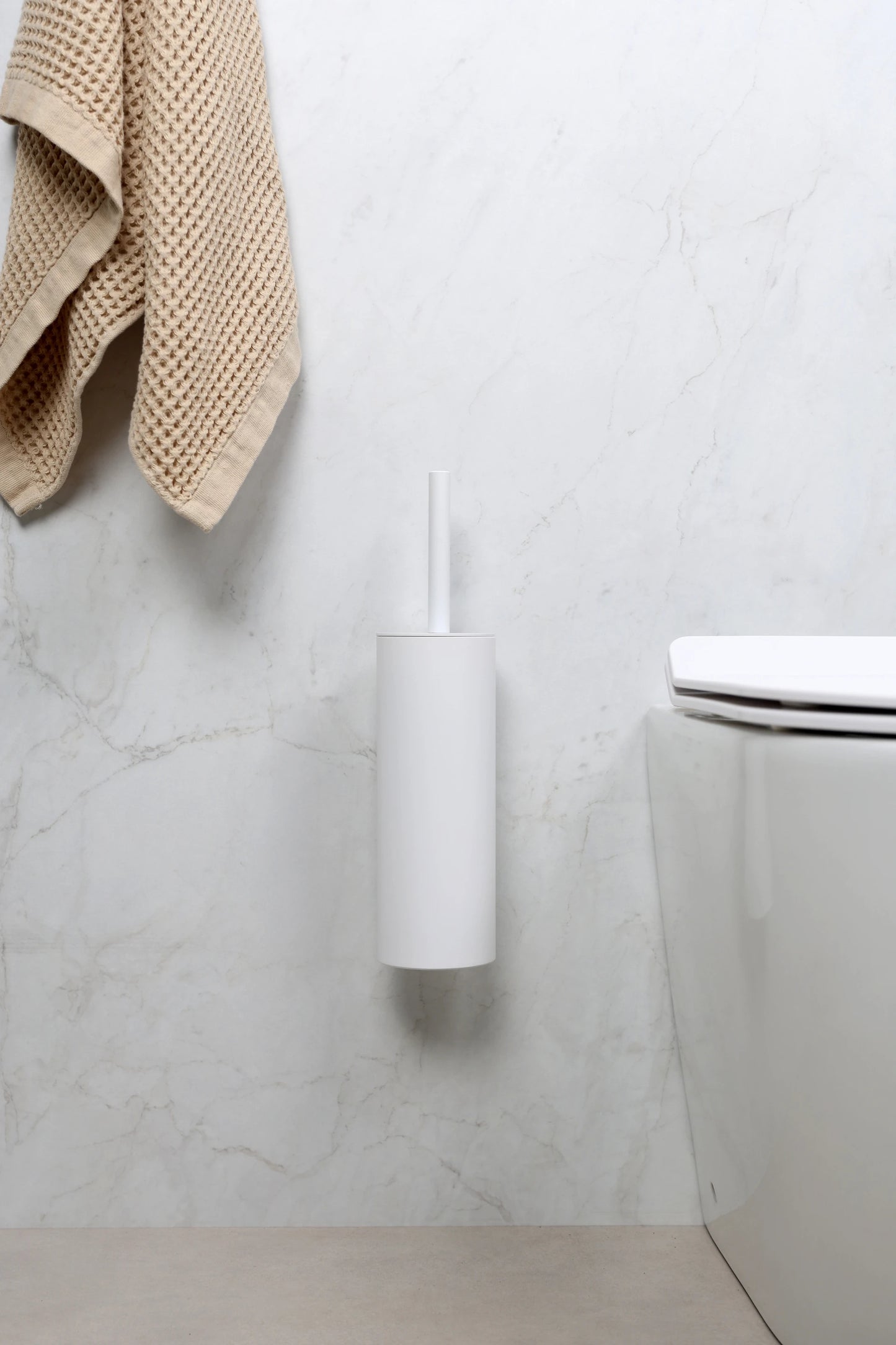 Weiße Toilettenbürste EQULA