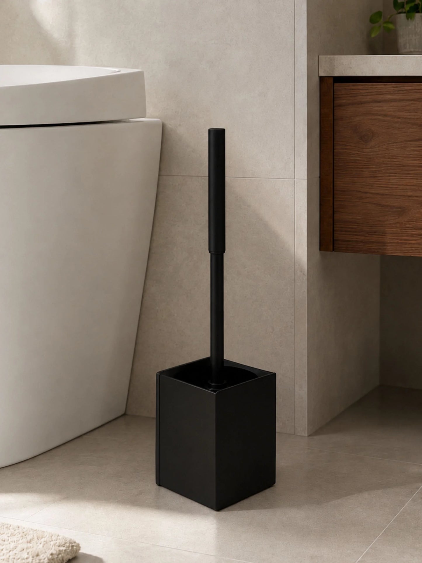 Schwarze LOPY Toilettenbürste