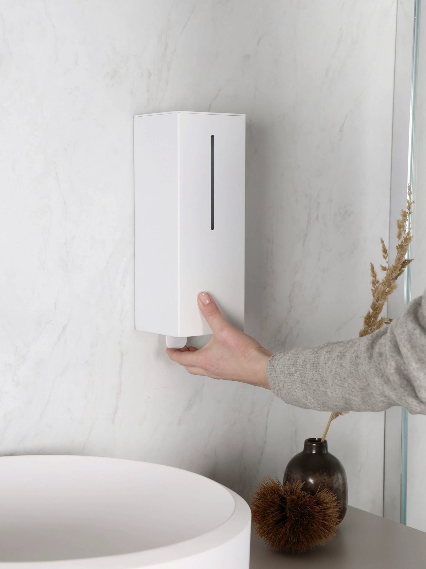 Weißer ALVIN Seifenspender