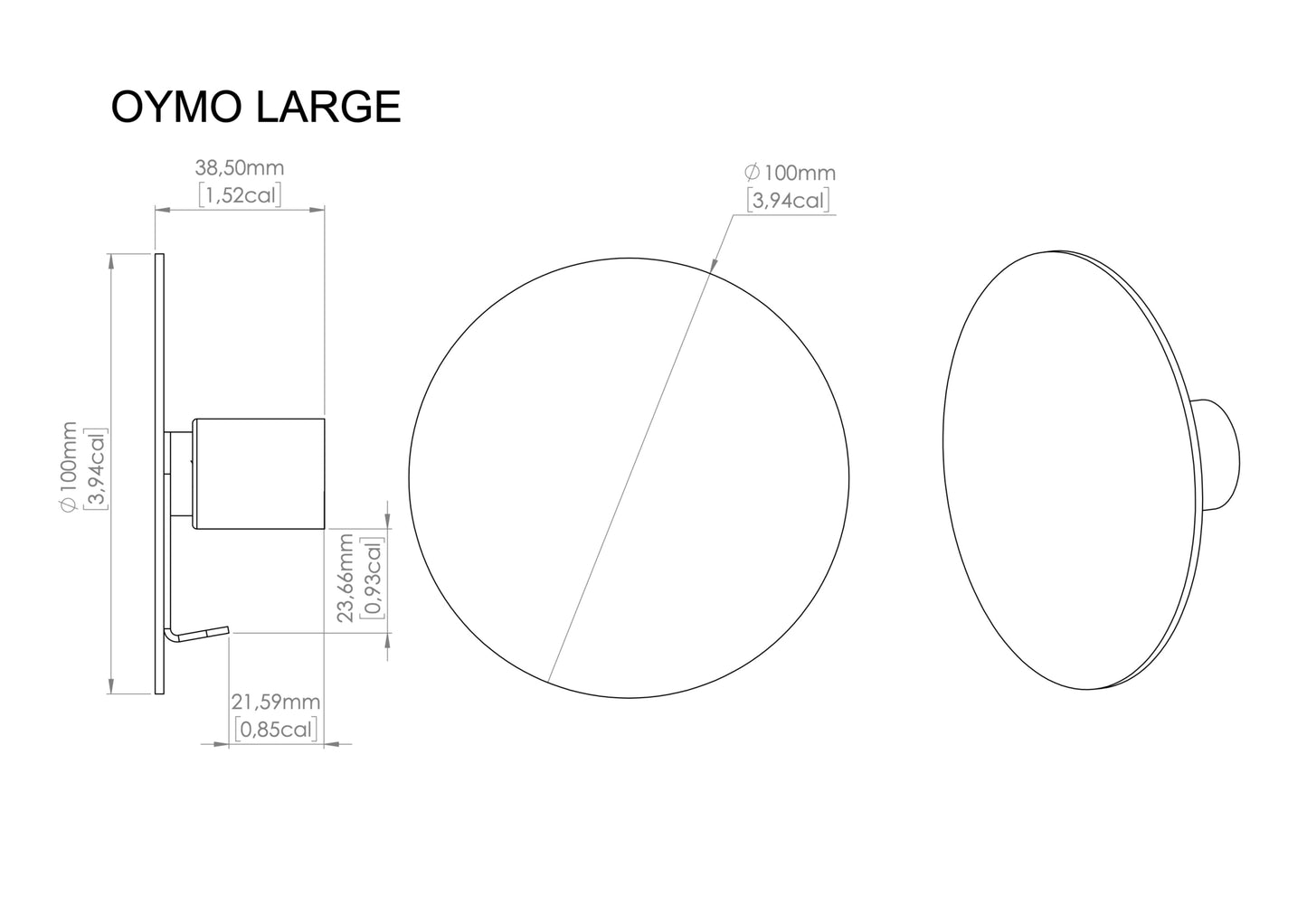 Weißer Verschraubter Handtuchhalter OYMO