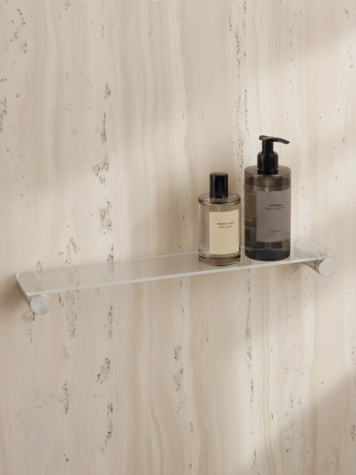 Glas-Duschregal OTEA in Silber