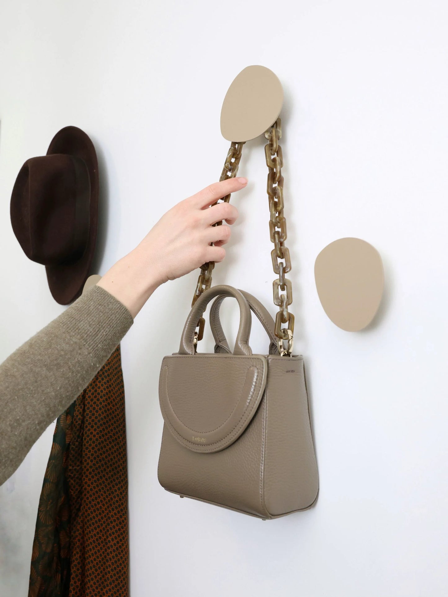 Beiger Verschraubter Handtuchhalter RUNAN