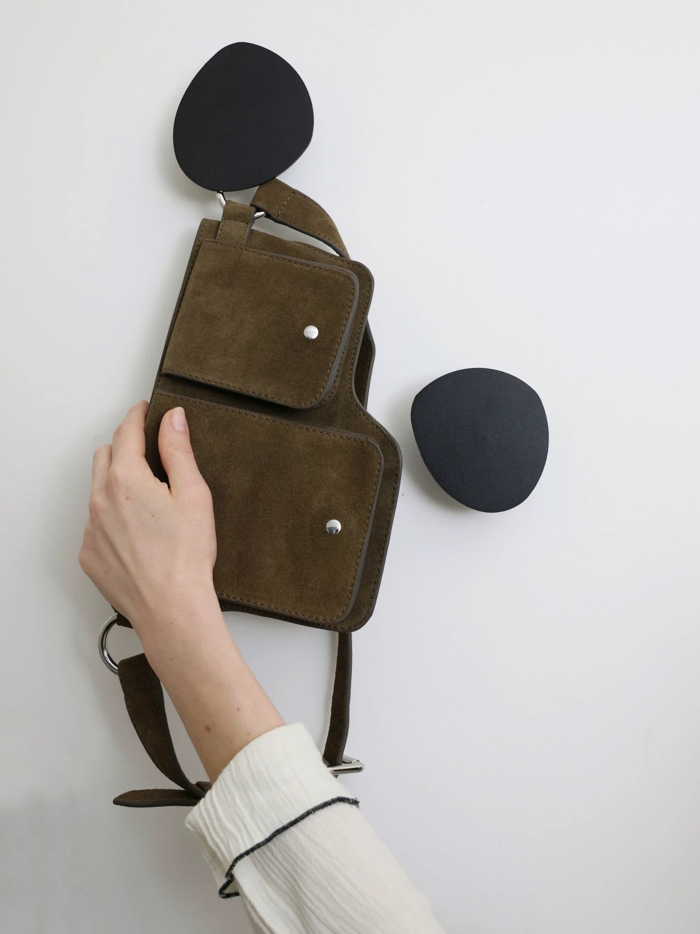 Schwarzer Verschraubter Handtuchhalter RUNAN