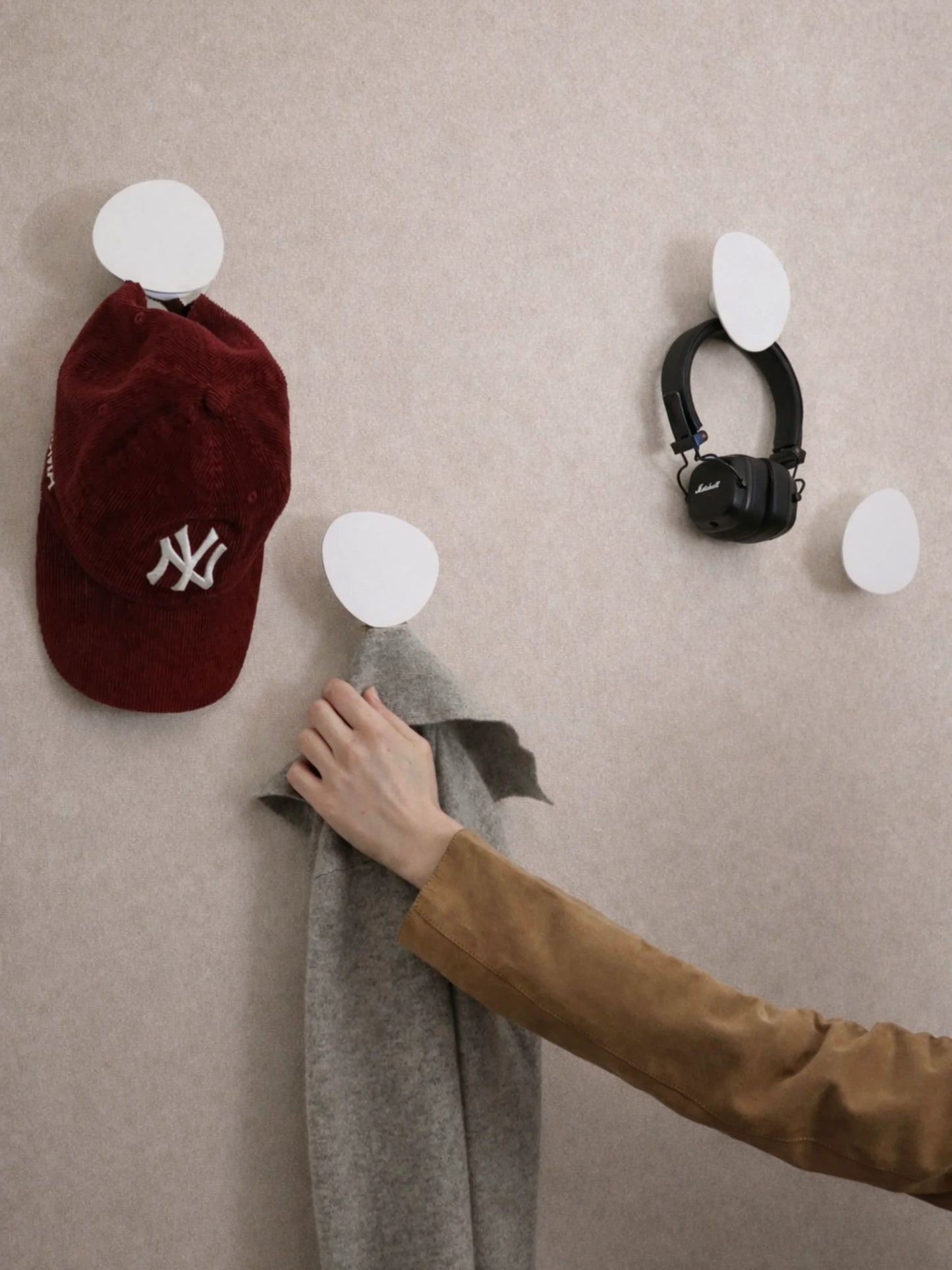 Weißer Verschraubter Handtuchhalter RUNAN