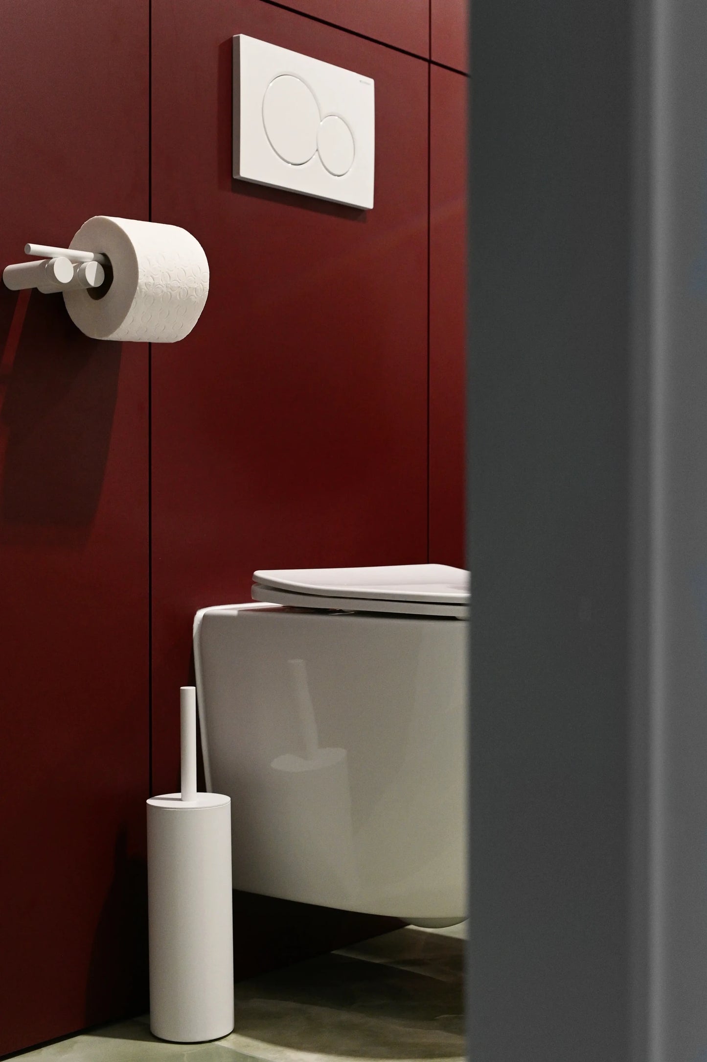 Weißer Toilettenpapierhalter SEREN