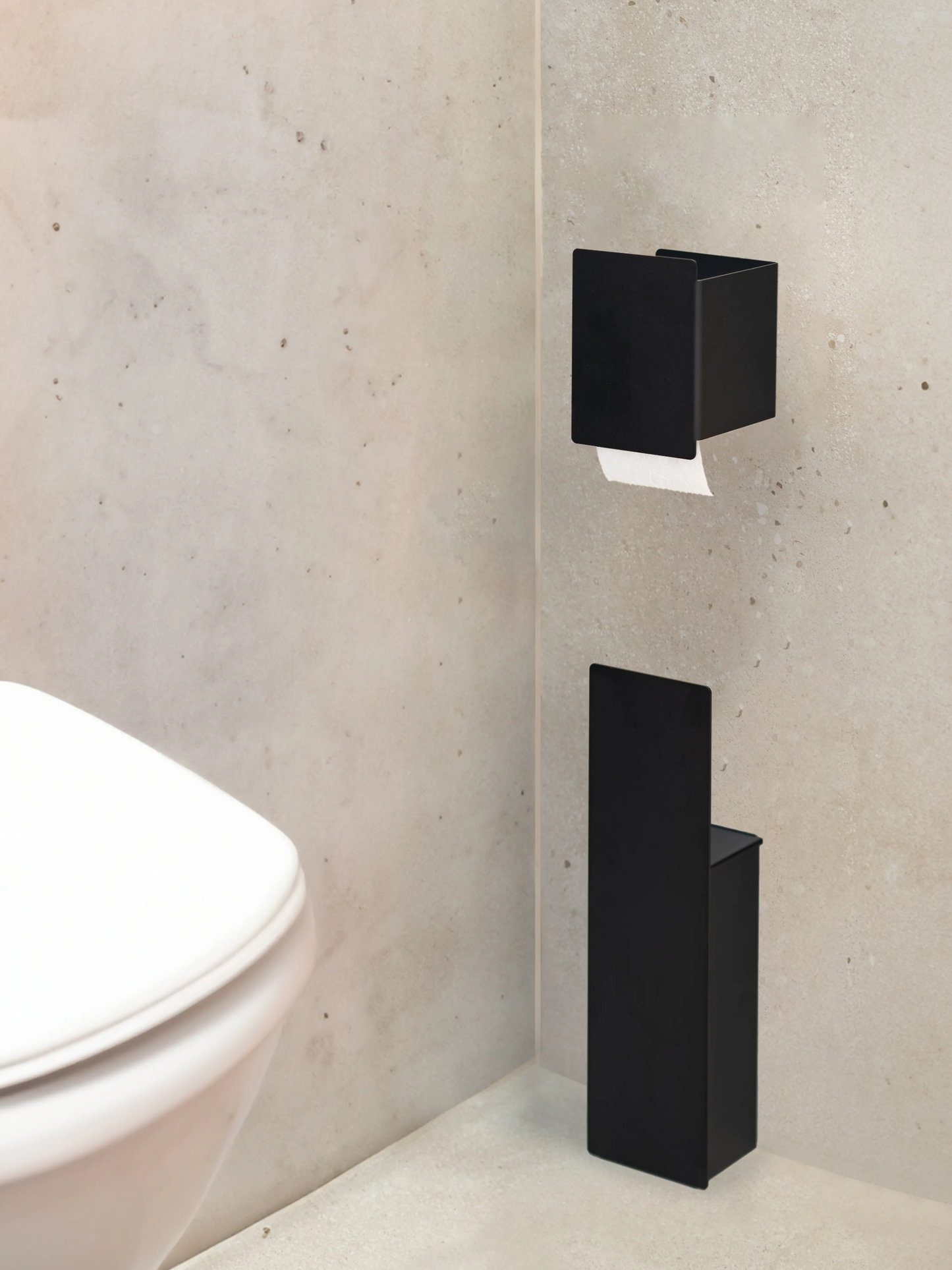 Schwarze Toilettenbürste MUORO