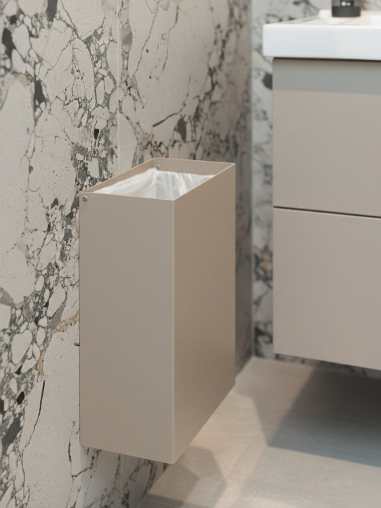 Beiger Hängeabfallbehälter DERBIN