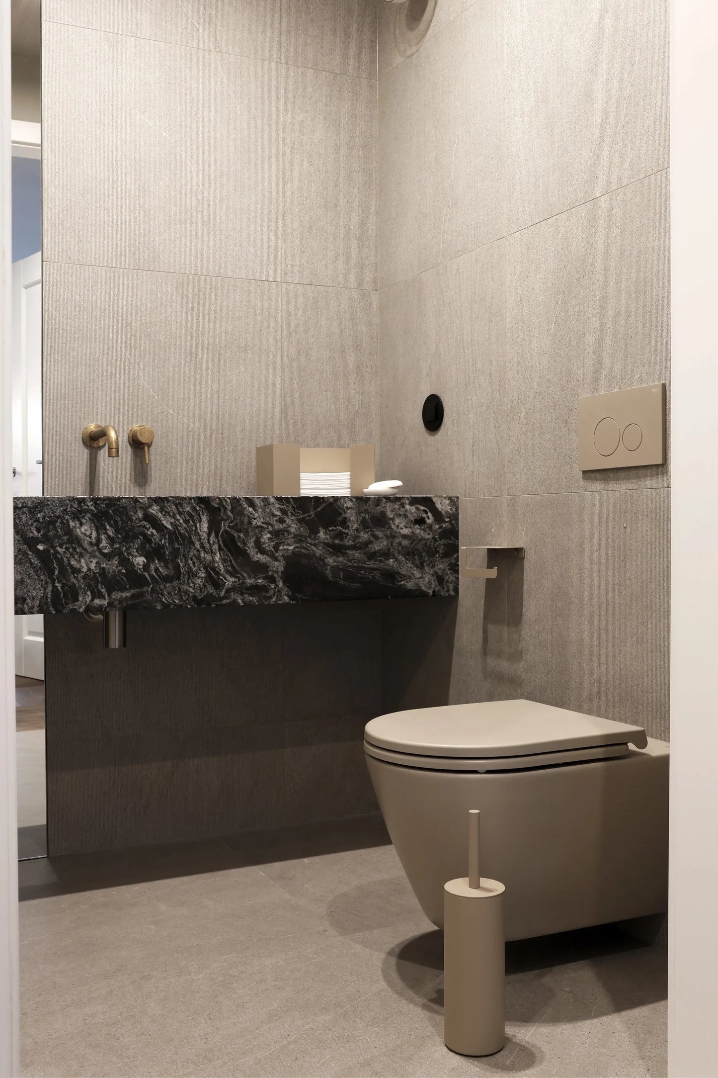 Beige Toilettenbürste EQULA