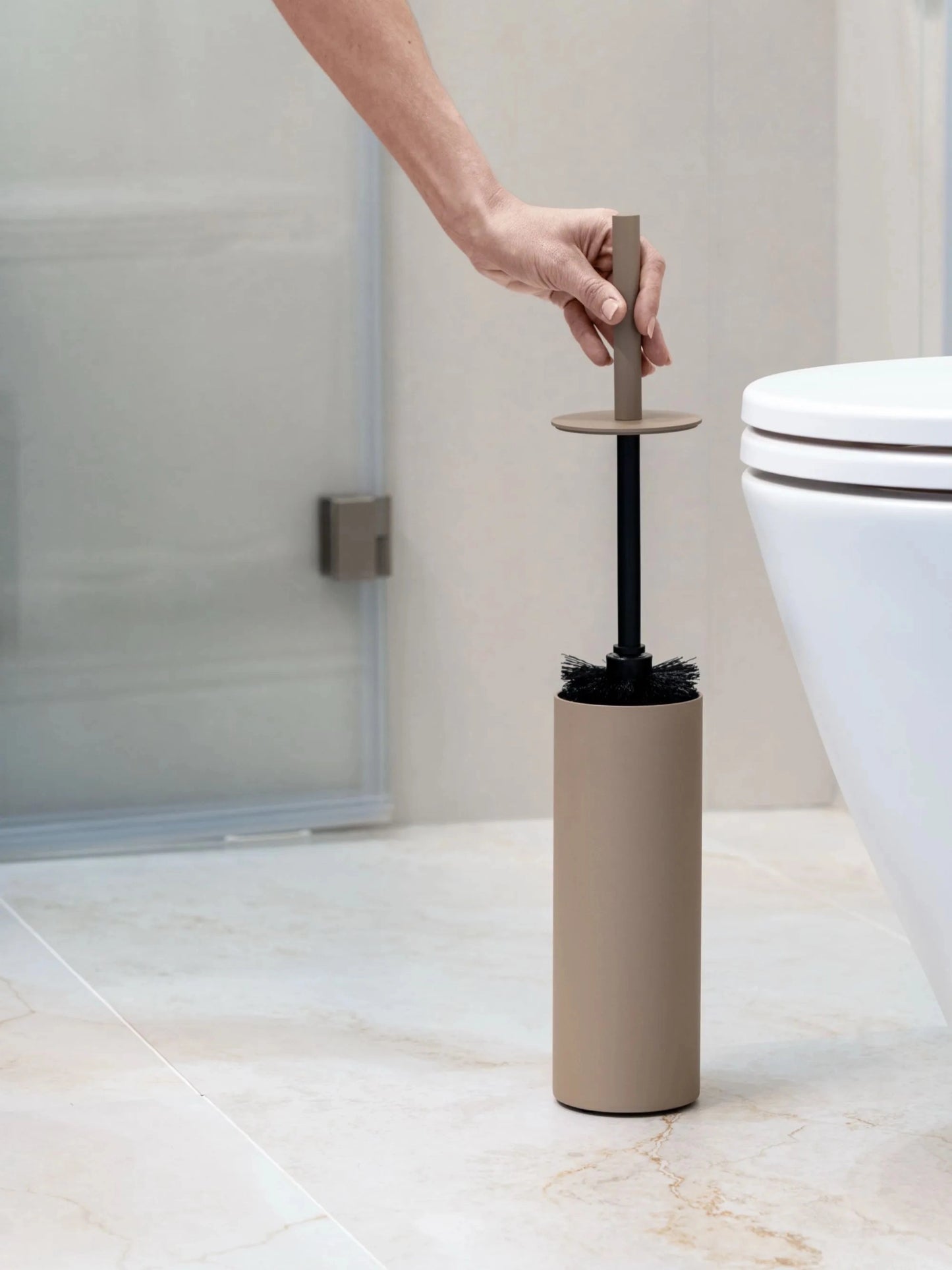 Beige Toilettenbürste EQULA
