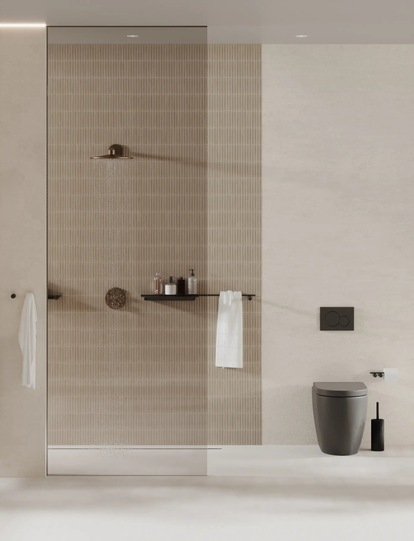 Schwarze Toilettenbürste EQULA