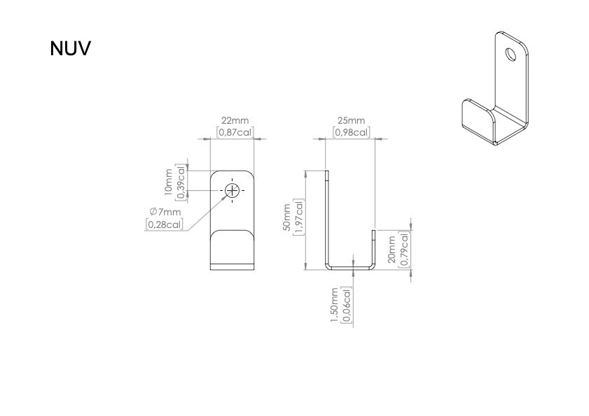 Schwarzer NUV Badezimmer-Handtuchhaken (4er-Set)