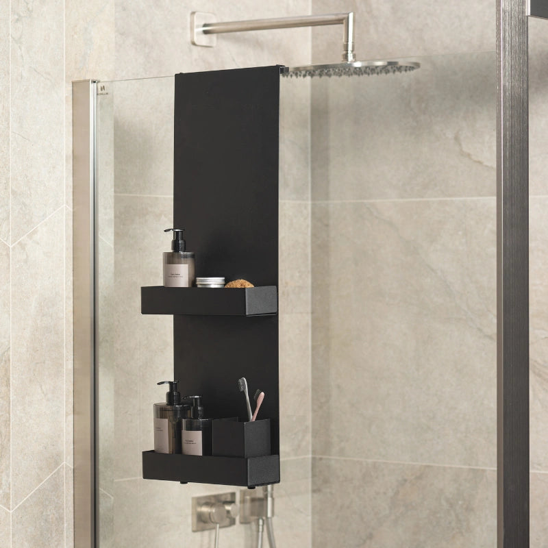 dusche aufbewahrung schwarz Schwarzes Duschregal DOPI – DABSTORY