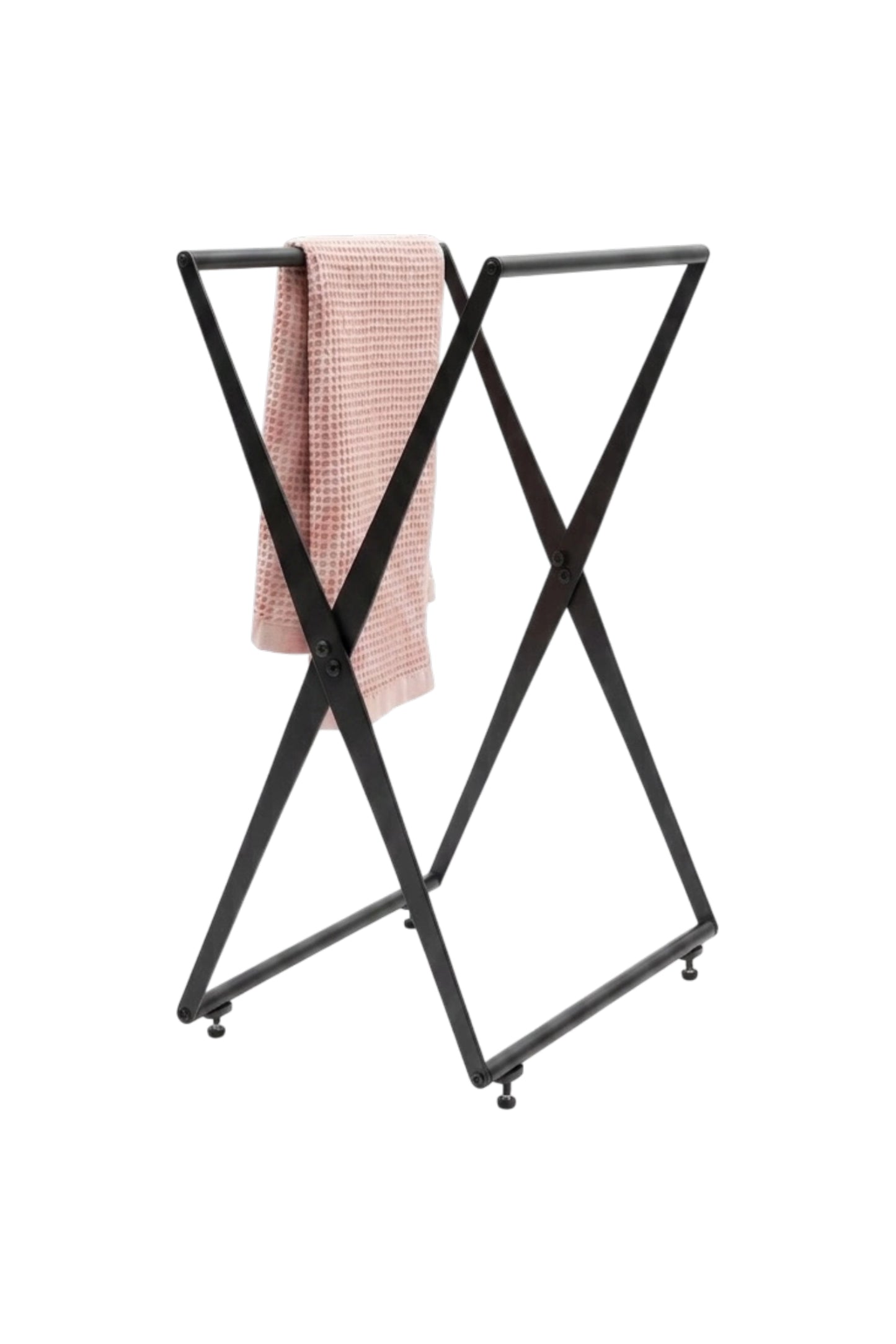 Schwarzer Handtuchhalter VELTO