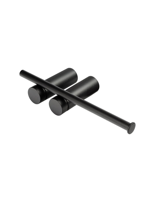 Schwarzer Toilettenpapierhalter SEREN