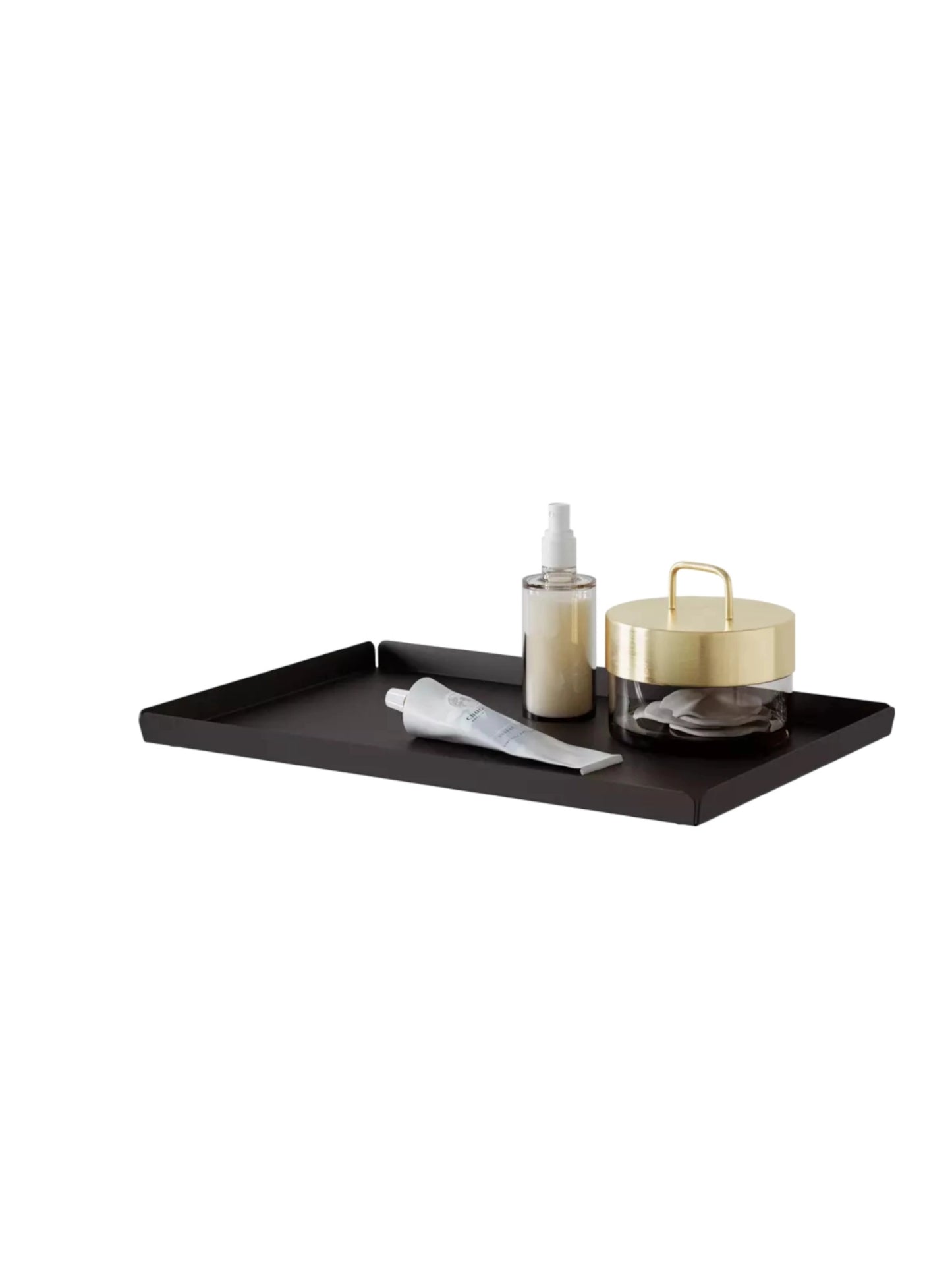 Schwarzes LARS MEDIUM Badezimmer-Tablett