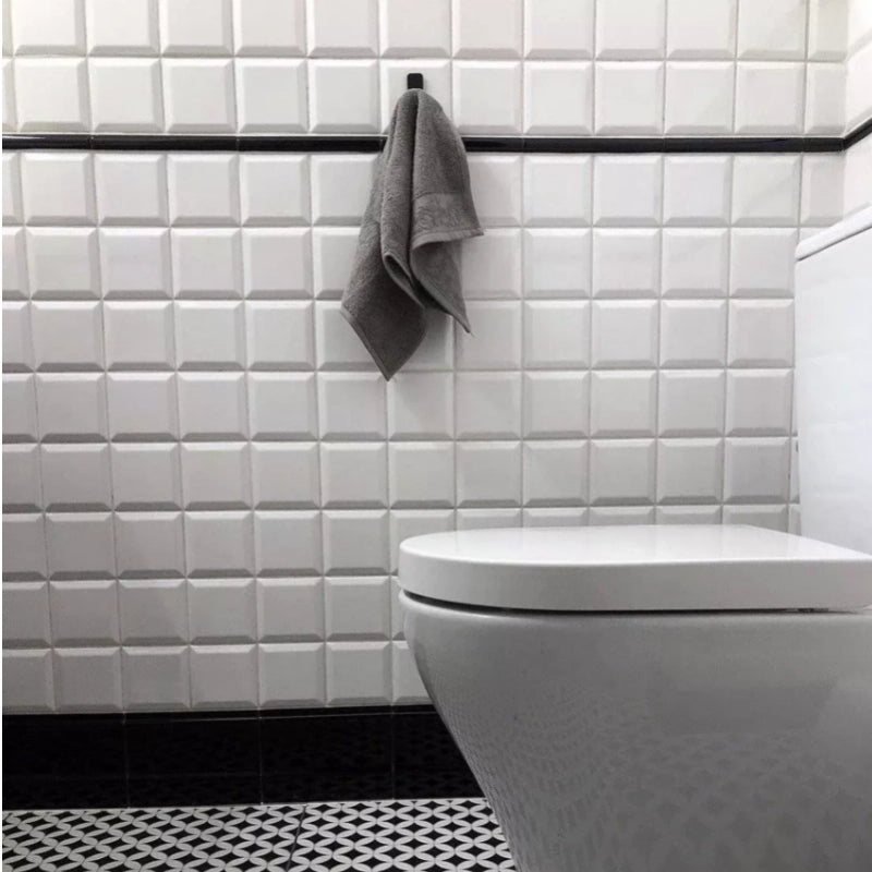 Schwarzer NUV Badezimmer-Handtuchhaken (4er-Set)